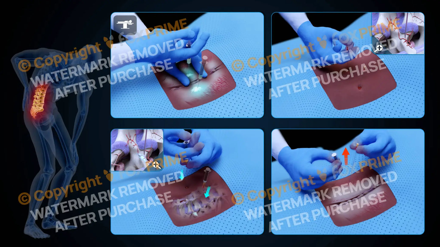 Bilateral Medial Branch Block L2-L3 (No Text) - Still Shot