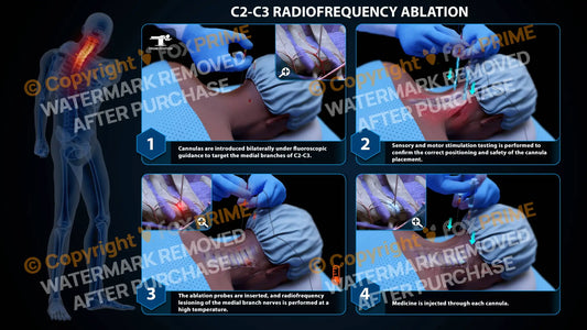 Bilateral Radiofrequency Ablation C2-C3 - Still Shot