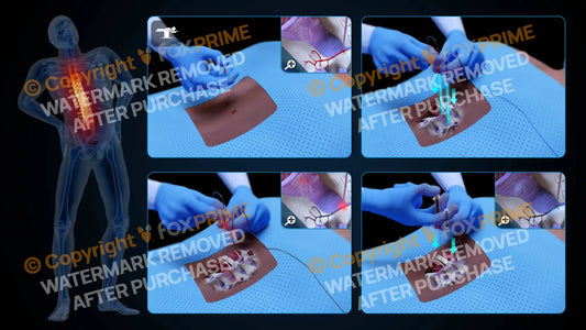 Bilateral Radiofrequency Ablation T11-T12 (No Text) - Still Shot