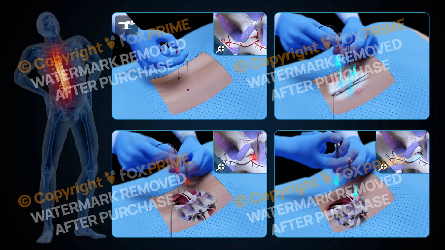 Bilateral Radiofrequency Ablation T12-L1 (No Text) Still Shot