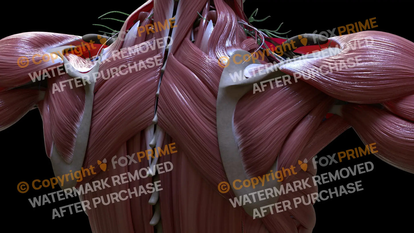 Muscular System Rhomboid Major 3 Still Shot