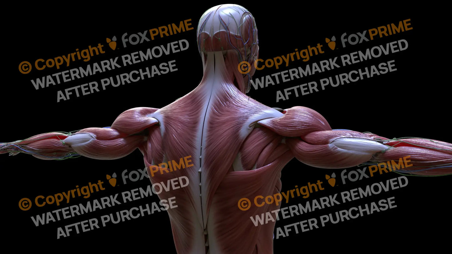 Muscular System Trapezius 1 Still Shot