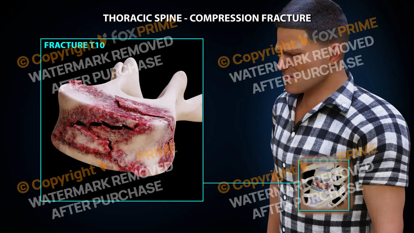 T10 Compression Fracture Single Use / Male / Light Still Shot