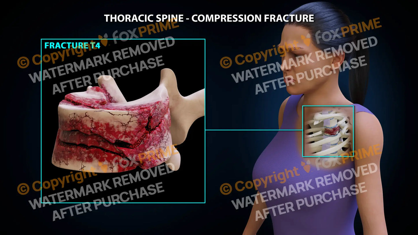 T4 Compression Fracture Single Use / Female / Light Still Shot