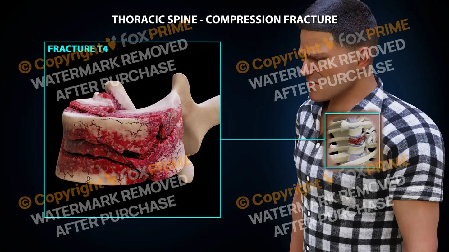 T4 Compression Fracture Single Use / Male / Light Still Shot