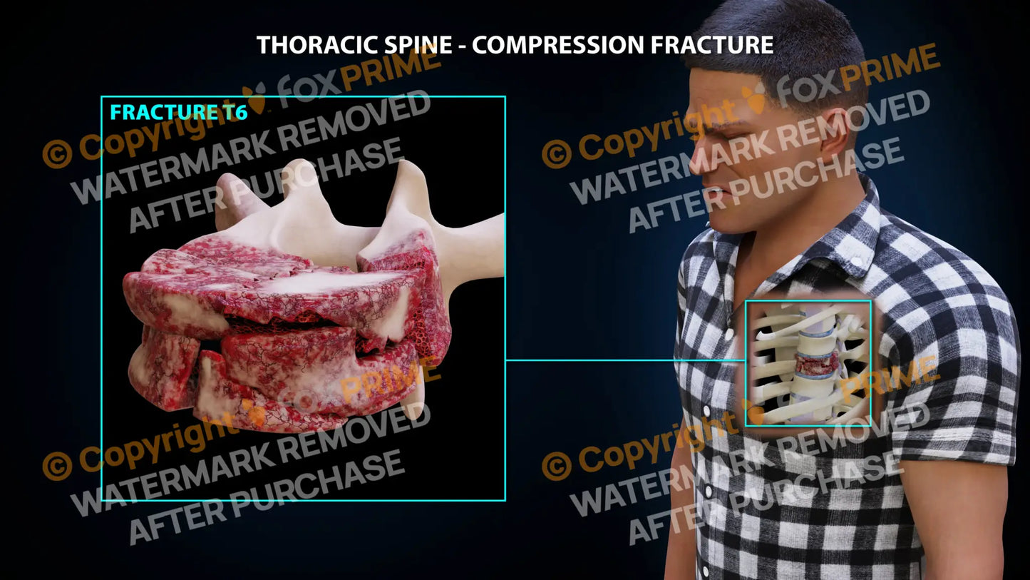 T6 Compression Fracture Single Use / Male / Light Still Shot