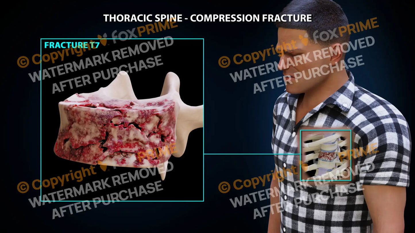 T7 Compression Fracture Single Use / Male / Light Still Shot