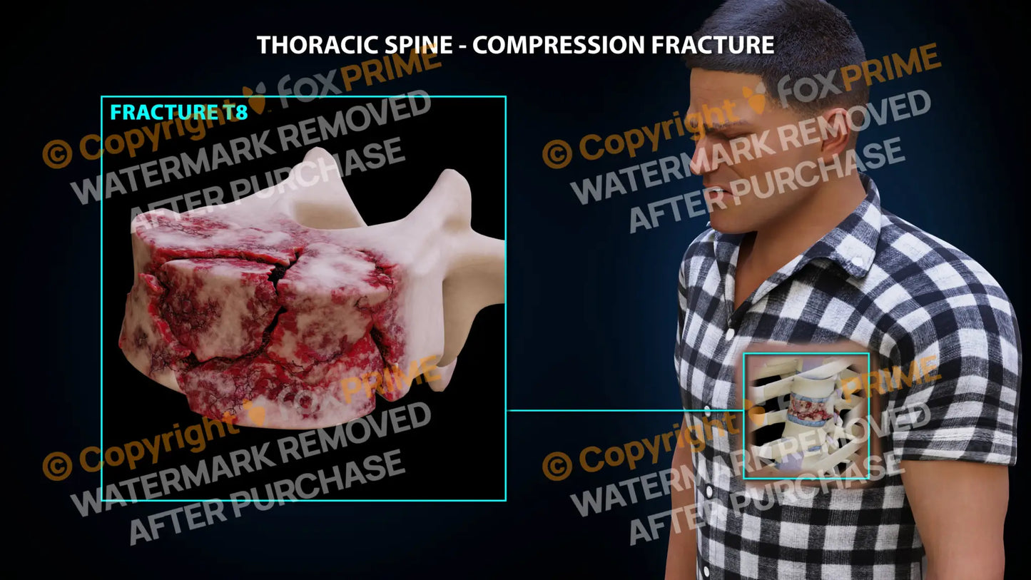 T8 Compression Fracture Single Use / Male / Light Still Shot