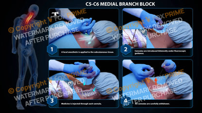 Bilateral Medial Branch Block C5-C6 - Still Shot