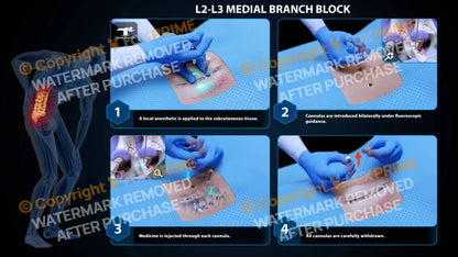 Bilateral Medial Branch Block L2-L3 Still Shot