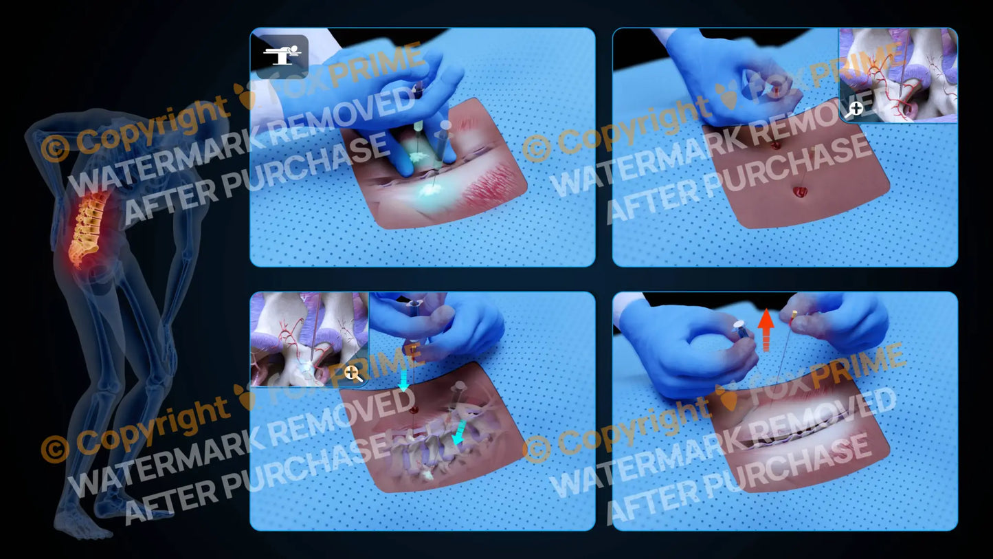 Bilateral Medial Branch Block L3-L4 (No Text) Still Shot