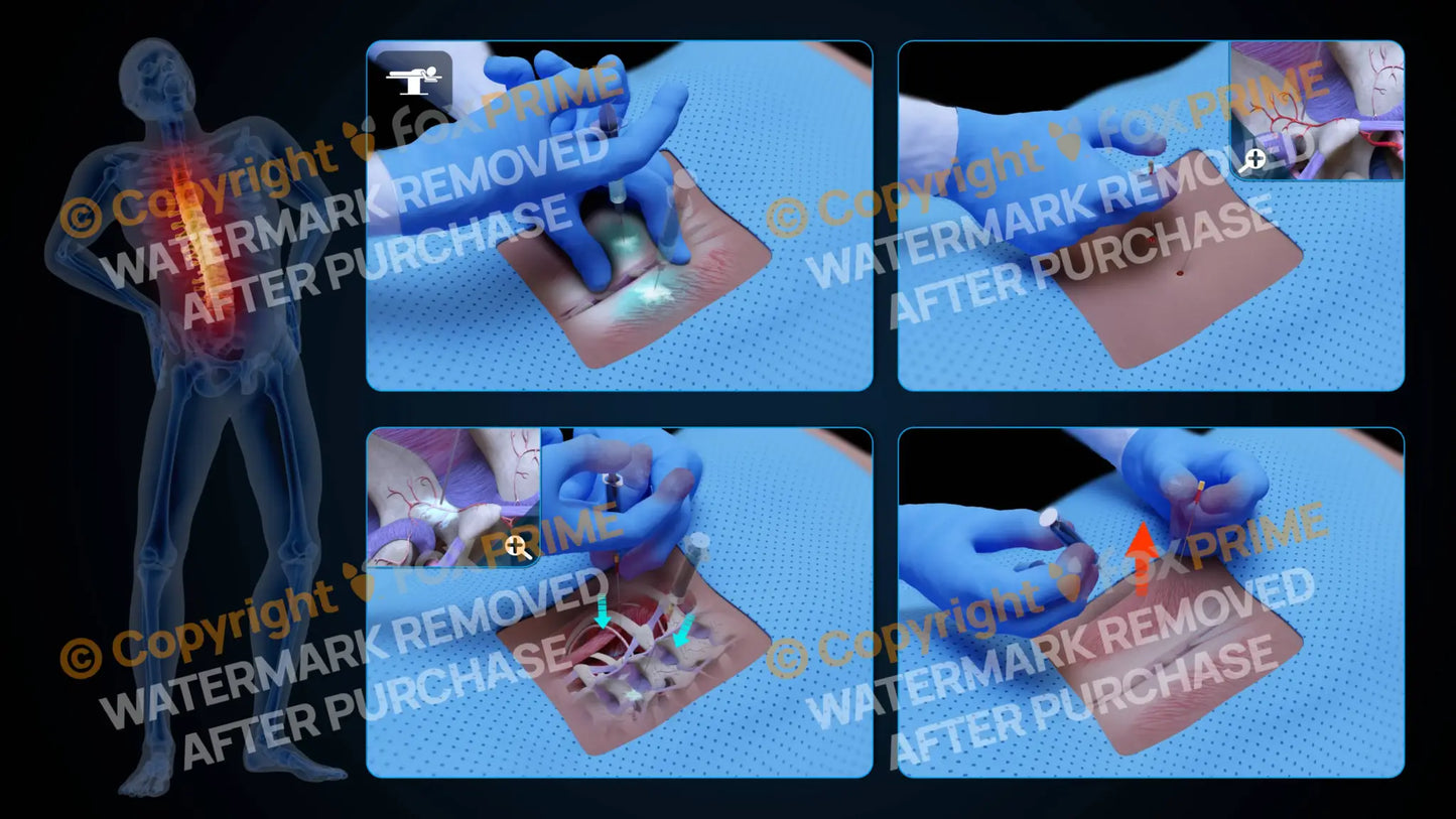 Bilateral Medial Branch Block T11-T12 (No Text) Still Shot