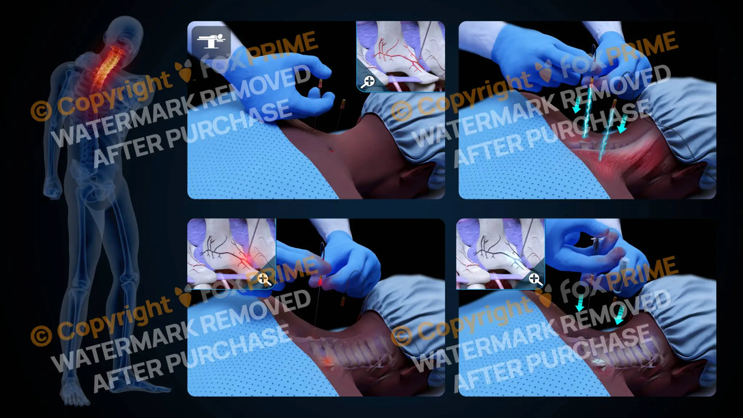 Bilateral Radiofrequency Ablation C7-T1 (No Text) - Still Shot