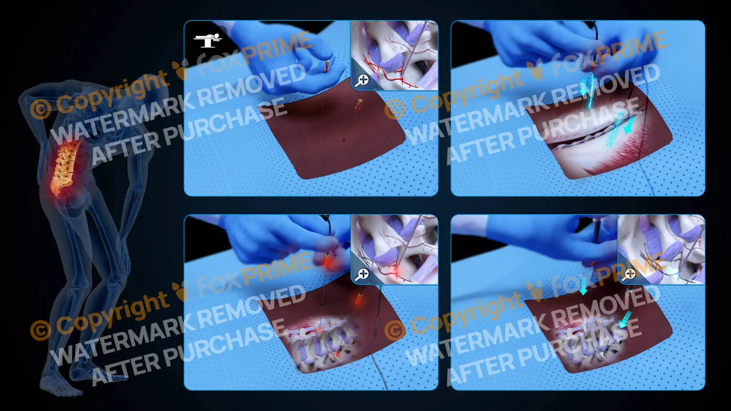 Bilateral Radiofrequency Ablation L2-L3 (No Text) - Still Shot