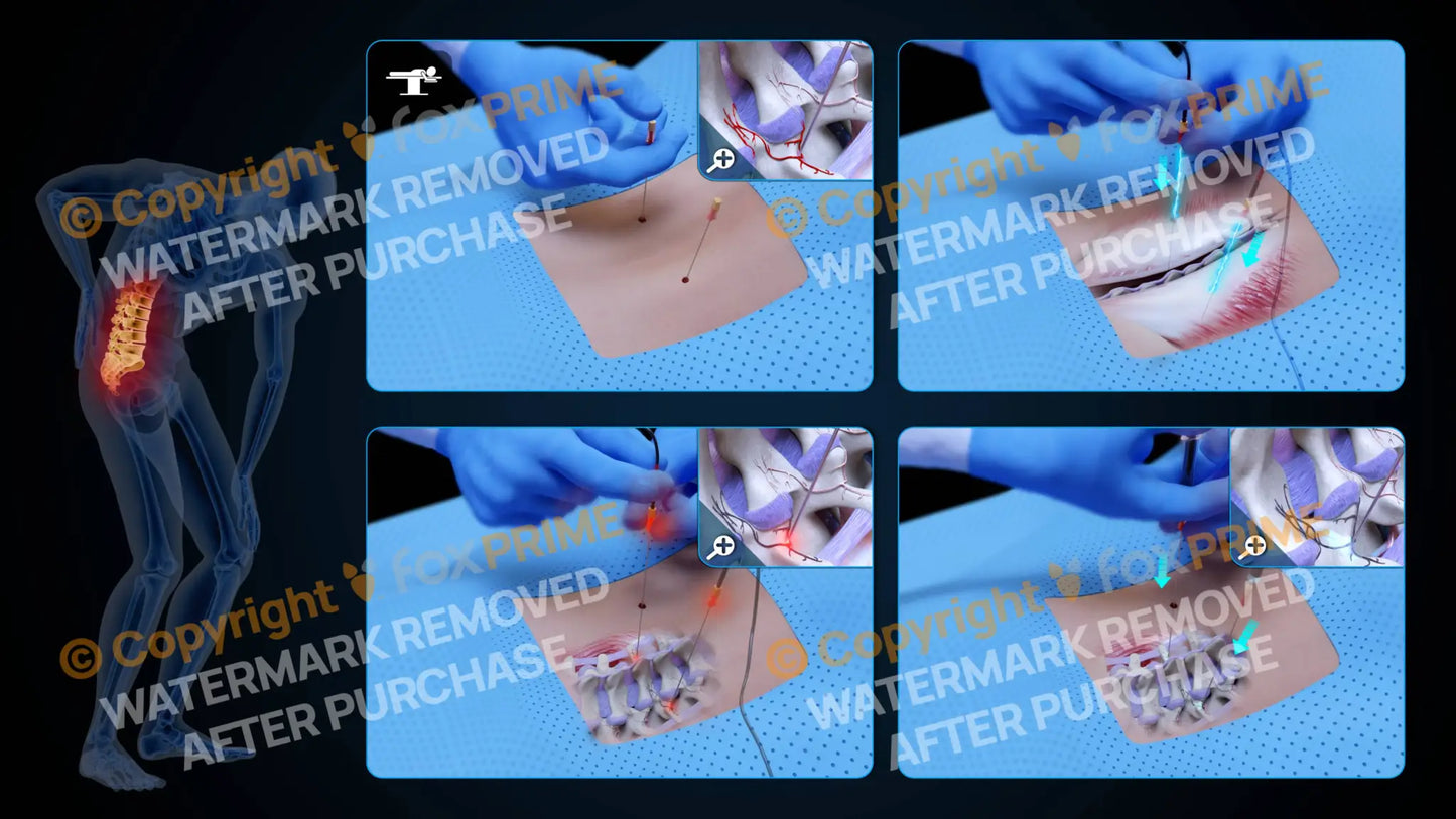 Bilateral Radiofrequency Ablation L2-L3 (No Text) - Still Shot