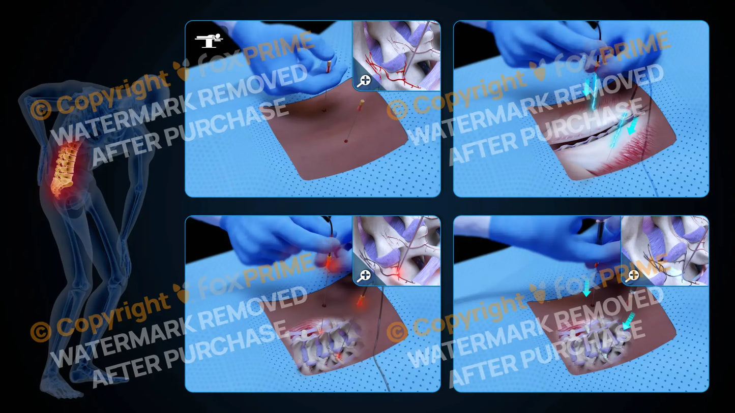 Bilateral Radiofrequency Ablation L2-L3 (No Text) Still Shot
