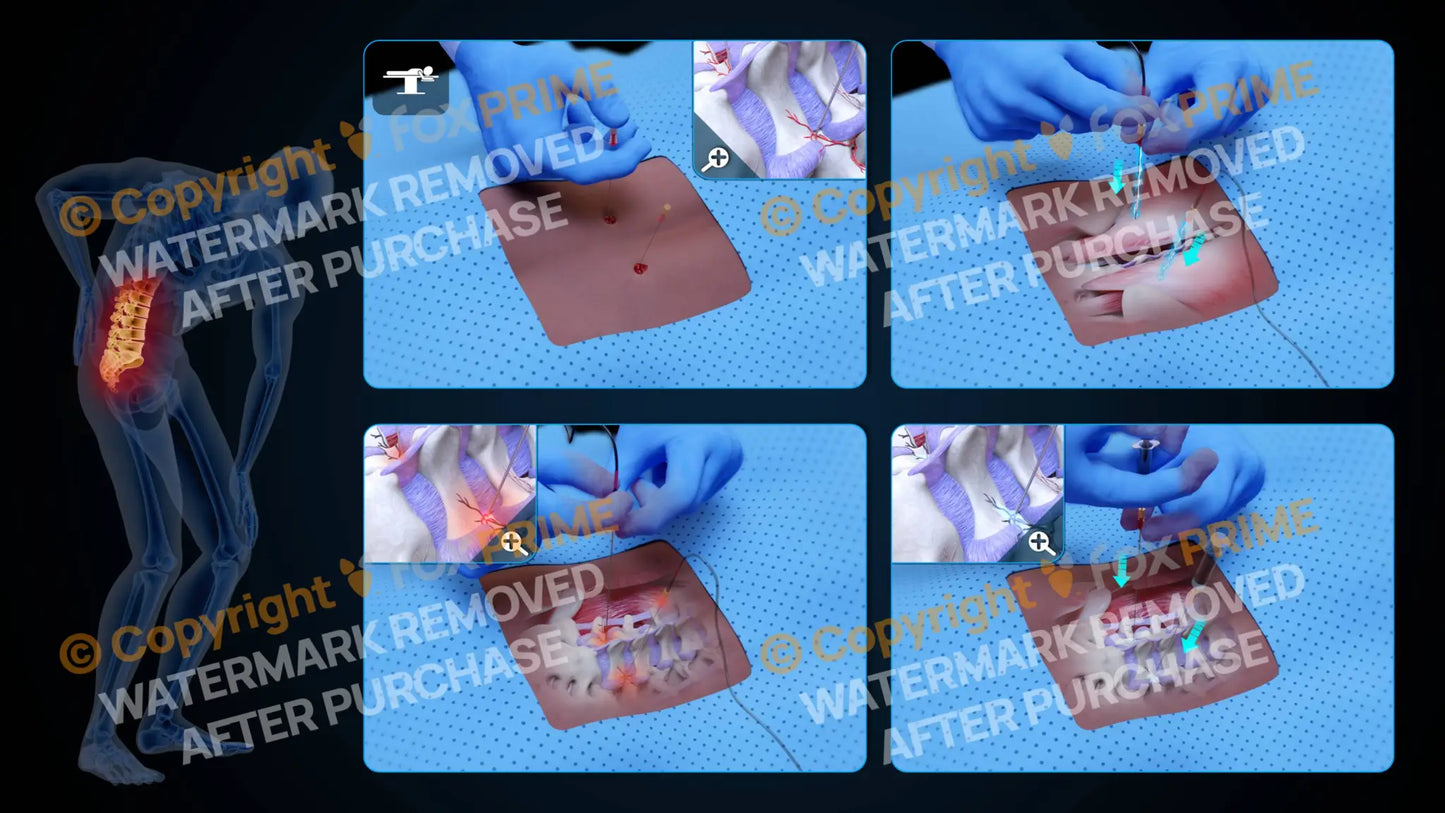 Bilateral Radiofrequency Ablation L4-L5 (No Text) - Still Shot