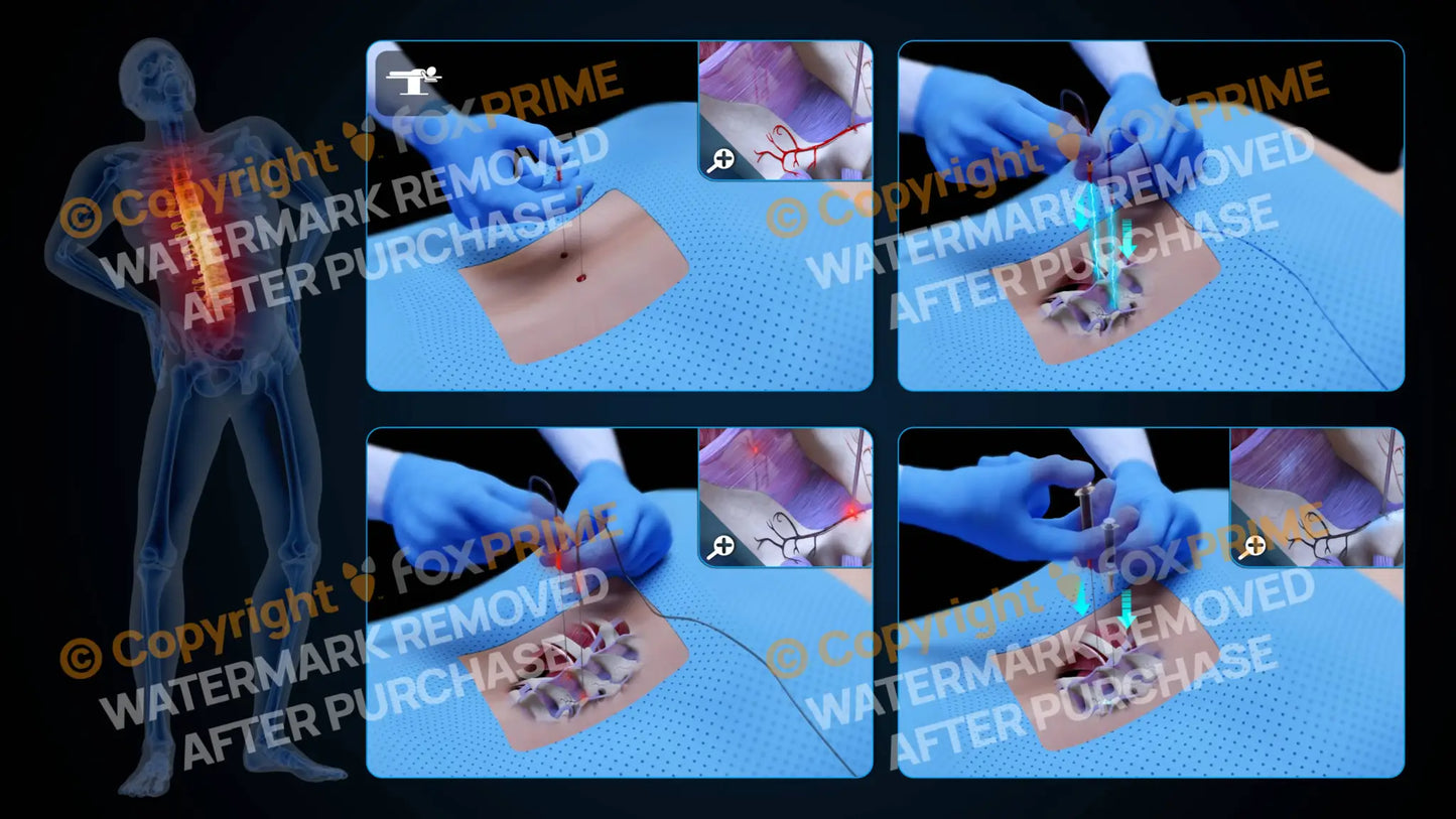 Bilateral Radiofrequency Ablation T11-T12 (No Text) - Still Shot