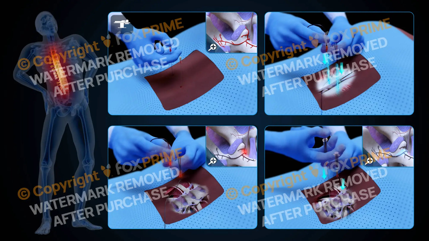 Bilateral Radiofrequency Ablation T12-L1 (No Text) - Still Shot