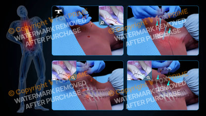 Bilateral Radiofrequency Ablation T3-T4 (No Text) - Still Shot