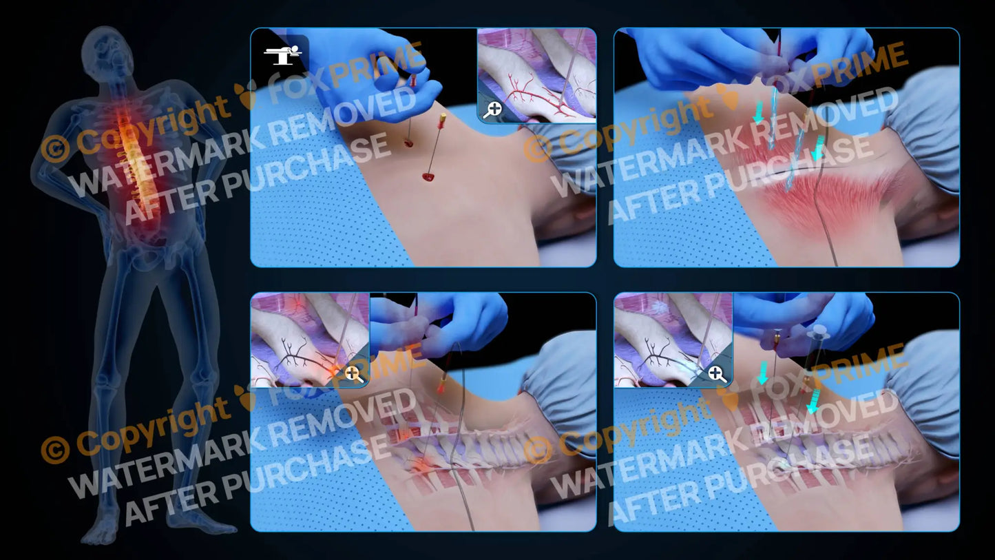 Bilateral Radiofrequency Ablation T3-T4 (No Text) - Still Shot