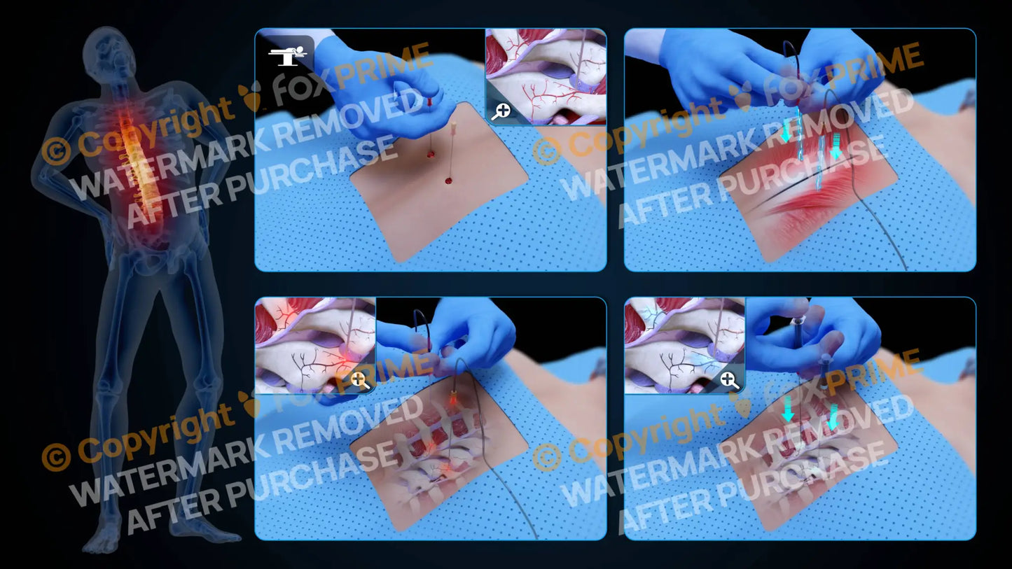 Bilateral Radiofrequency Ablation T7-T8 (No Text) - Still Shot