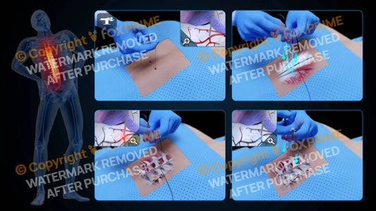 Bilateral Radiofrequency Ablation T9-T10 (No Text) - Still Shot