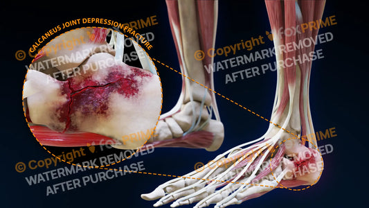 Calcaneus Joint Depression Fracture Left Still Shot