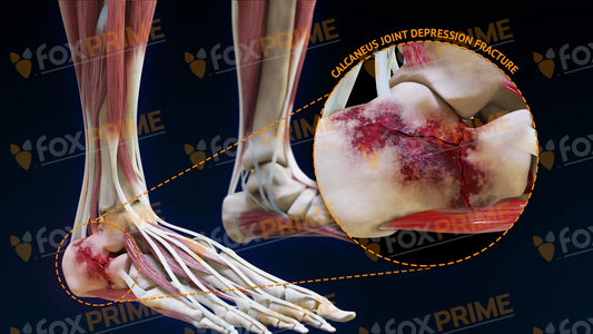 Calcaneus Joint Depression Fracture Right Still Shot