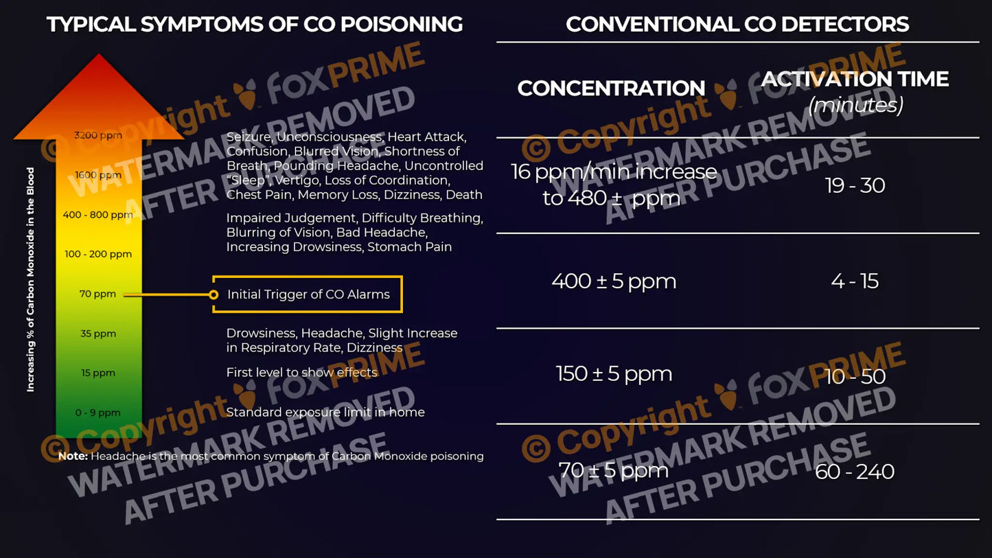 Co Poisoning Symptoms And Detectors Activation Time Still Shot