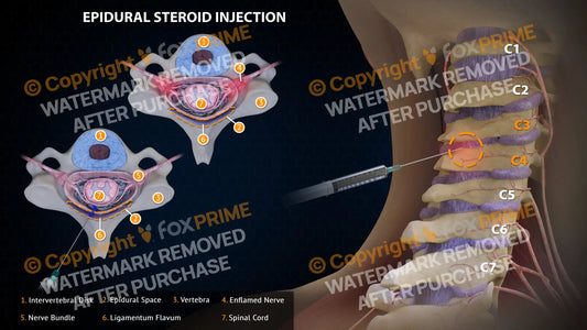 Epidural Steroid Injections Left C3-4 Single Use / Light Still Shot