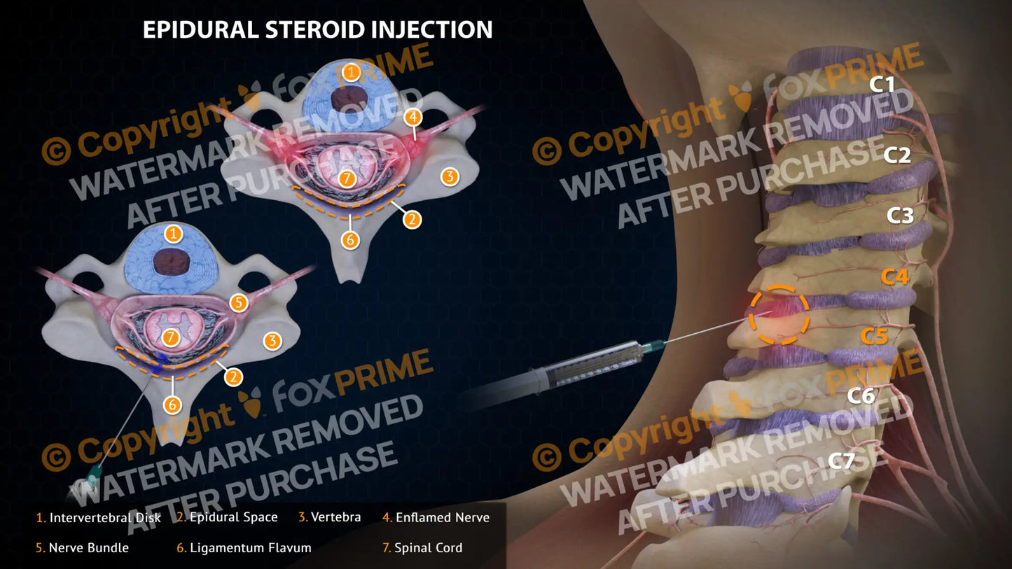 Epidural Steroid Injections Left C4-5 Single Use / Light Still Shot