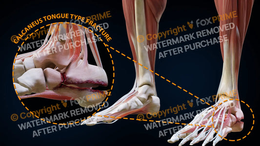 Left Calcaneus Tongue Type Fracture Still Shot