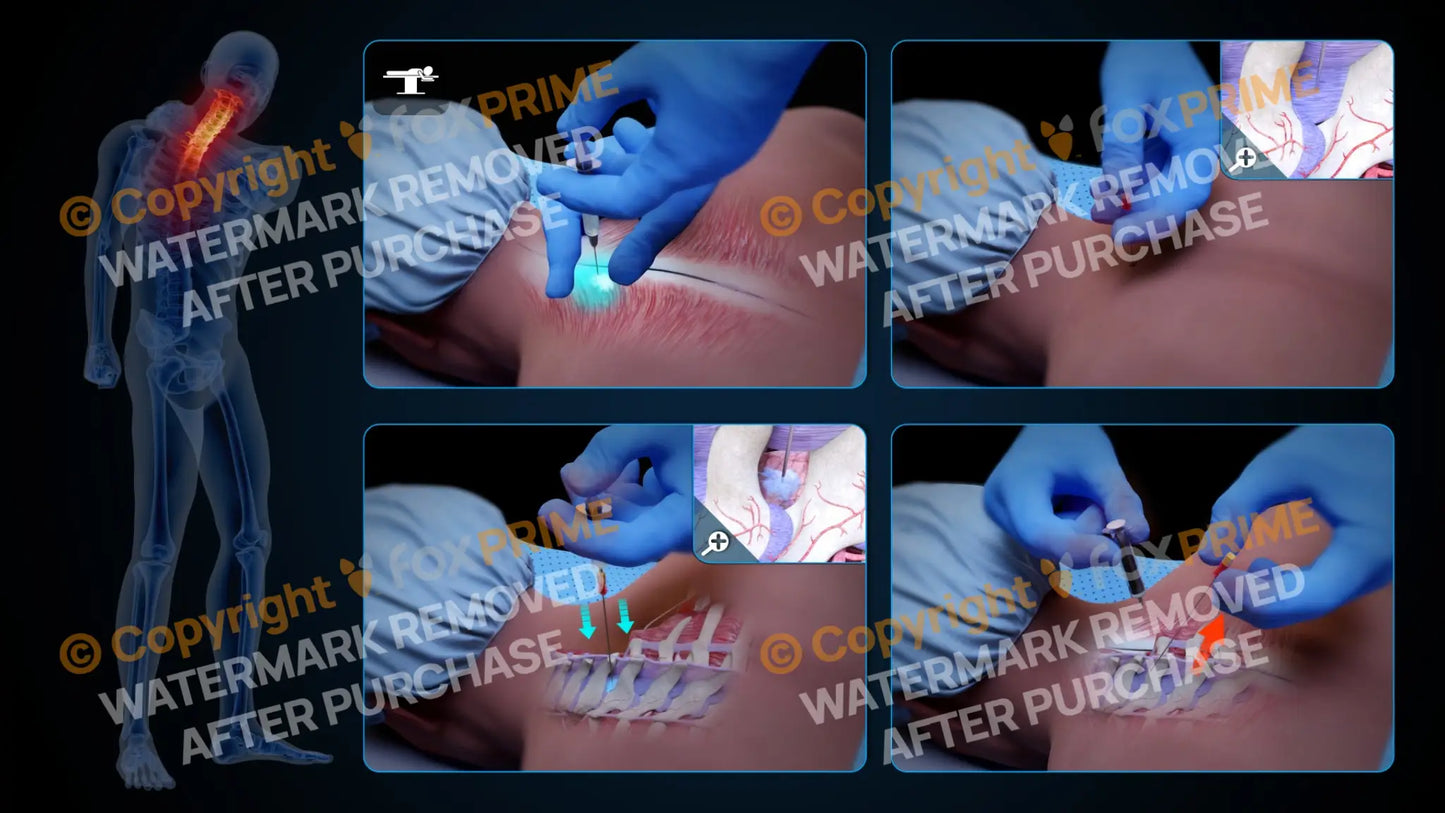 Left Epidural Injection C7-T1 (No Text) Still Shot