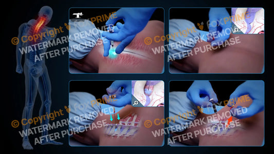 Left Epidural Injection C7-T1 (No Text) Still Shot