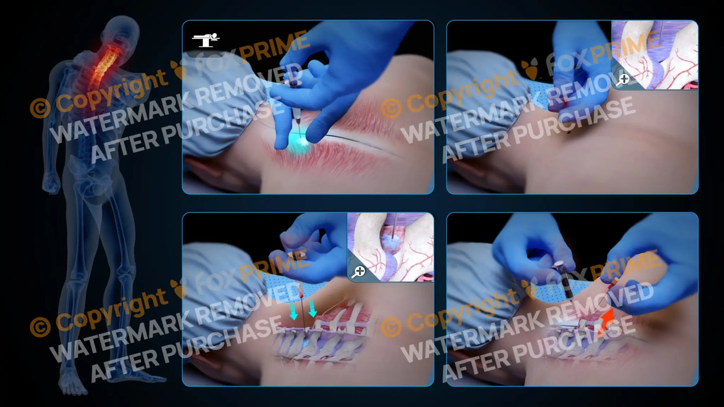 Left Epidural Injection C7-T1 (No Text) Still Shot
