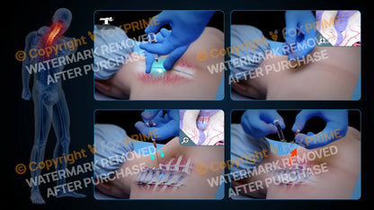 Left Epidural Injection T1-T2 (No Text) Still Shot