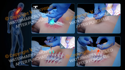 Left Epidural Injection T2-T3 (No Text) Still Shot