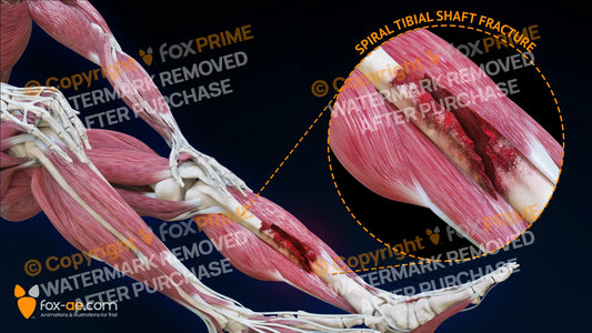 Left Spiral Tibial Shaft Fracture Still Shot
