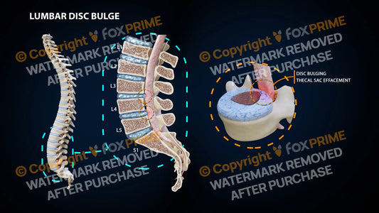 Lumbar Disc Bulge L3-4 L4-5 Still Shot