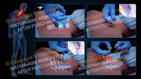 Right Epidural Injection T1-T2 (No Text) Still Shot