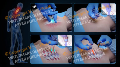 Right Epidural Injection T3-T4 (No Text) Still Shot