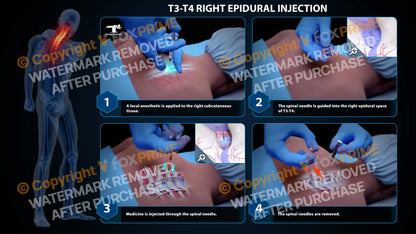 Right Epidural Injection T3-T4 (PowerPoint) PowerPoint