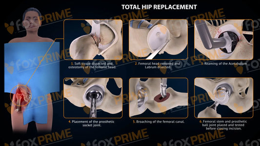 Total Hip Replacement Right Single Use / Female Light Still Shot